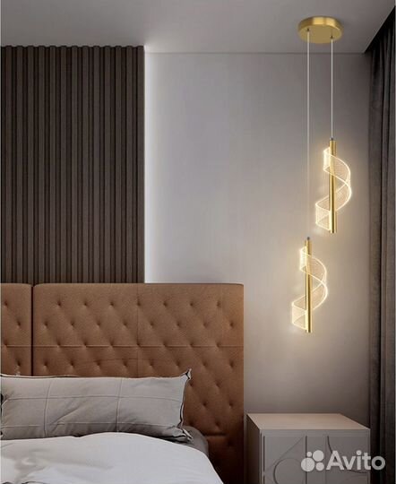 Светильник подвесной (золото)