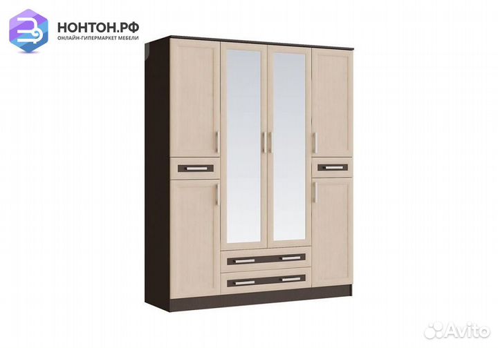 Шкаф четырехстворчатый Грация