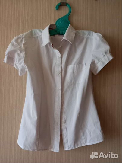 Блузка школьная для девочки 128