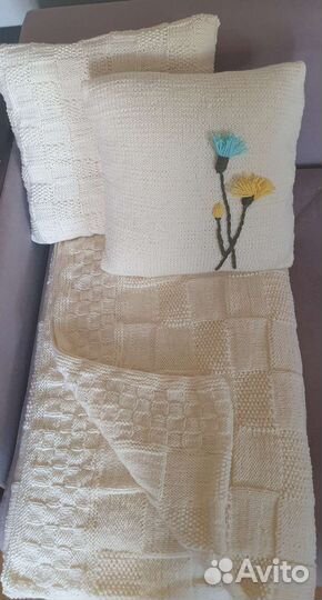 Ручная работа плед и наволочки на подушки