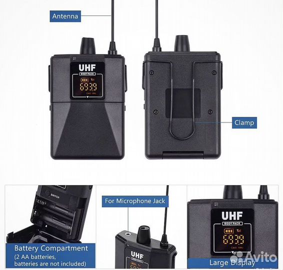 Микрофон головной с передатчиком