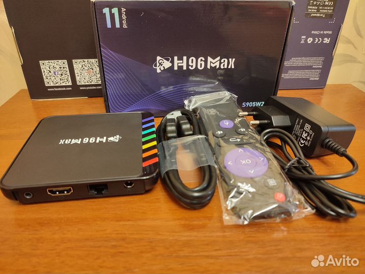 Новые tv box H96MAX W2. 4/32Гб. Настроены