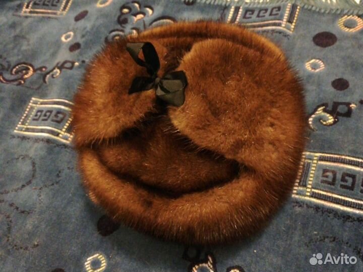 Норковая шапка мужская 55 64