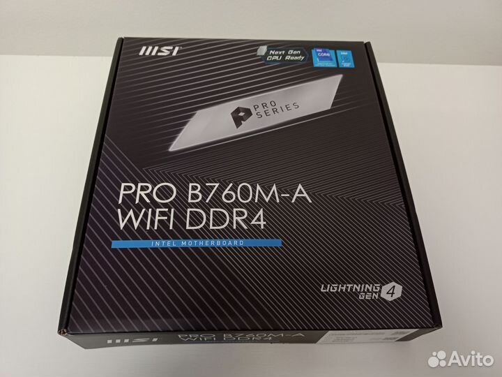 Материнская плата MSI PRO B760M-A wifi DDR4 (NEW)