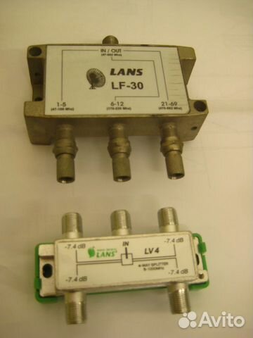 Антенный делитель, разветвитель Lans LF30, LV4