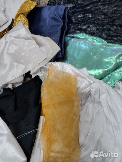 Остатки ткани для рукоделия