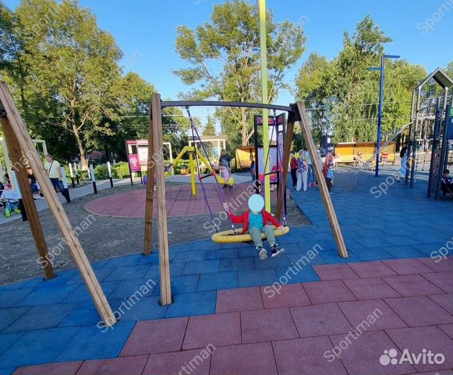 Каркас для качелей с металлической балкой