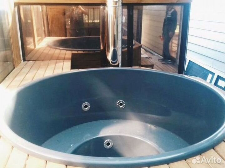 Банный чан купель с подогревом