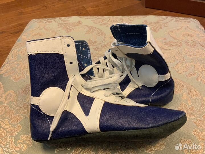 Борцовки натуральная кожа/замша размер 35