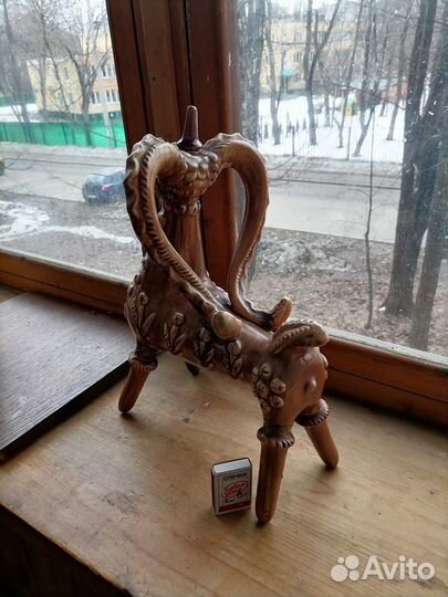 Винтажная статуэтка-графин. Майолика. СССР