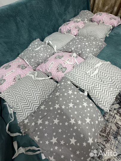 Бортики в детскую кроватку