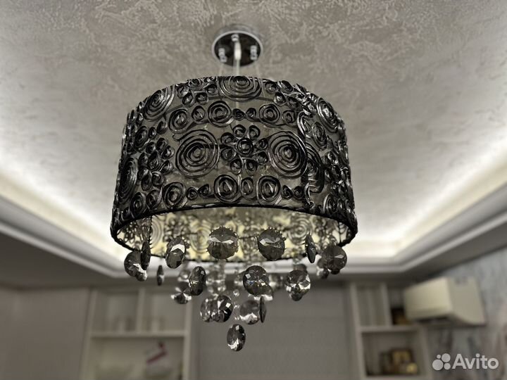 Люстра потолочная с кристаллами Swarovski