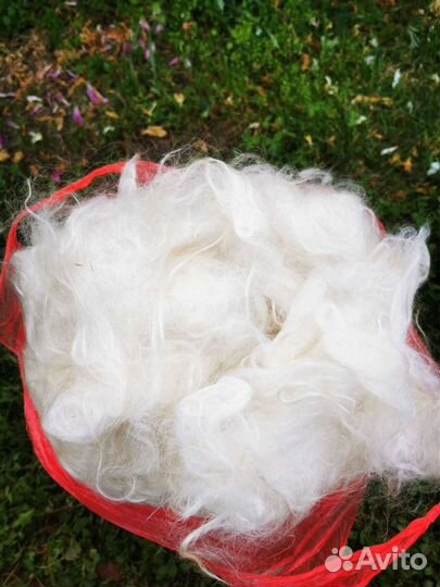 Козий пух стираный, чесанный