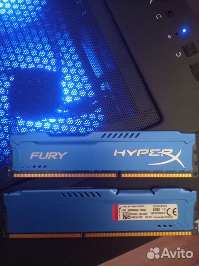 Оперативная память Kingston HyperX Fury 16 гб (8 г