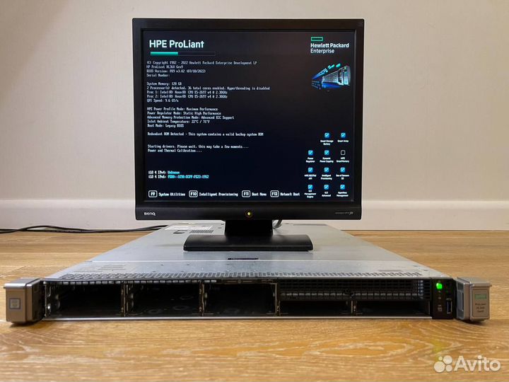 Сервер HP DL360 Gen9 8SFF 2x E5-2637v3 512GB