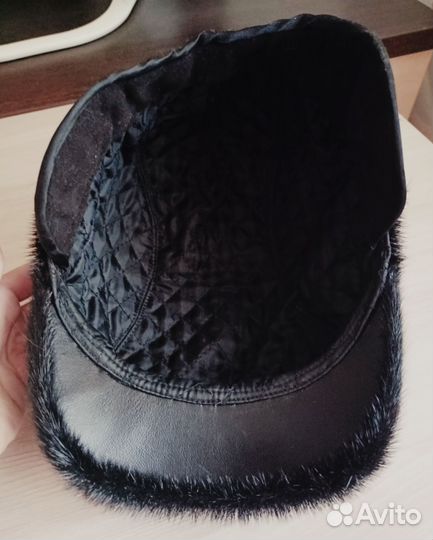 Мужская кепка из меха норки