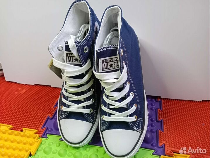 Кеды синие высокие Converse Р35-40