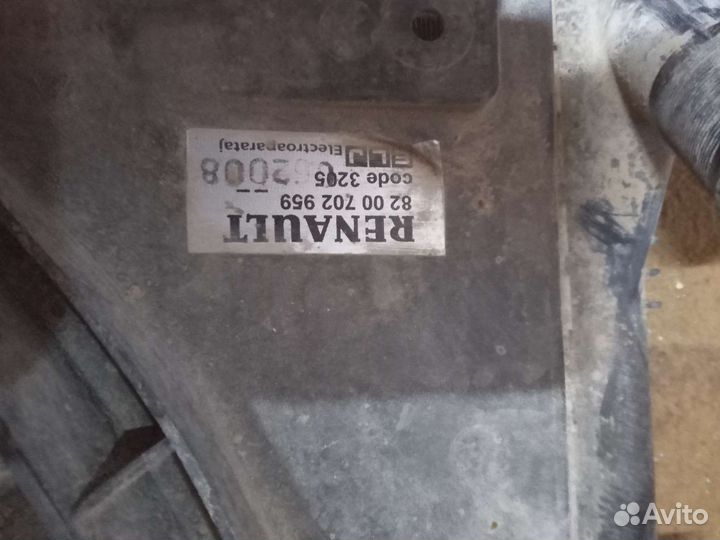 Радиатор с вентилятором рено логан 1