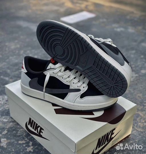 Кроссовки nike air jordan 1 low travis scott