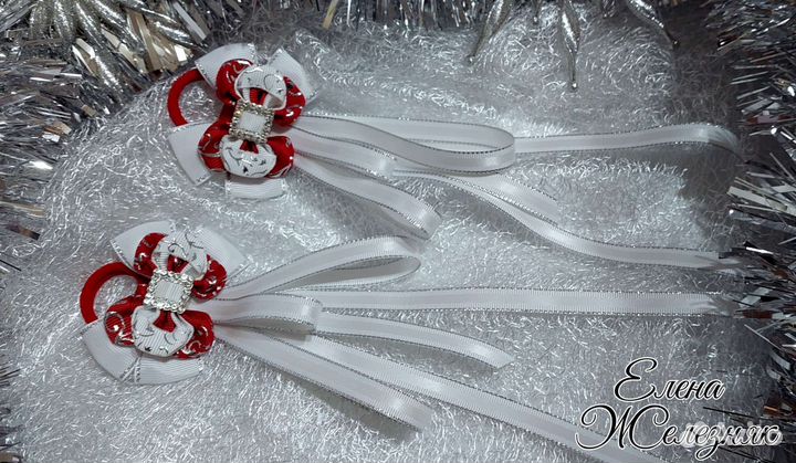 Бантики для волос ручной работы