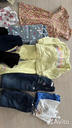 Большой пакет вещей для девочки 98