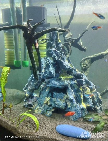 Декорации для аквариума скала