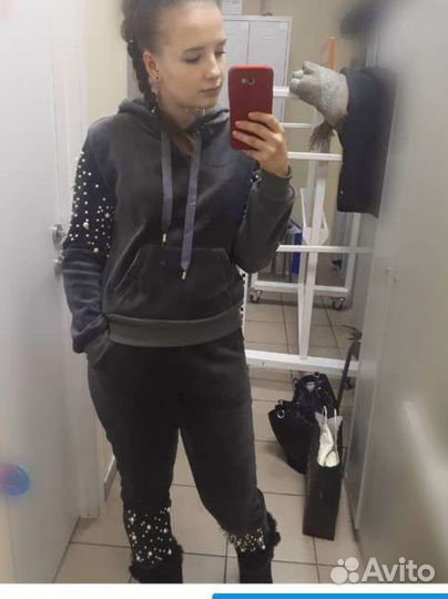 Теплый спортивный костюм женский