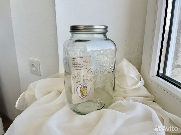 Новая банка с краном 3 литра без крана