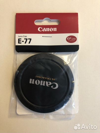 Крышка для объектива с надписью Canon 77 мм