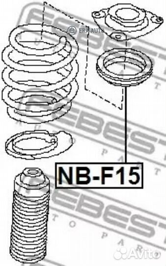 Febest NB-F15 Подшипник опоры амортизатора nissan juke 1/11, qashqai, X-trail T31, note NB-F15