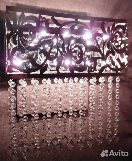 Люстра Бра Галоген - kristal - 2425/10 хром сн