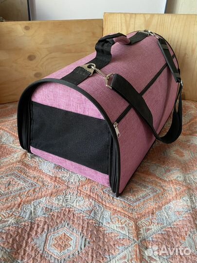 Переноска для животных тканевая мягкая, б/у