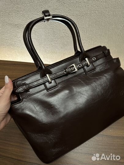 Сумка женская натуральная кожа бордовая prada