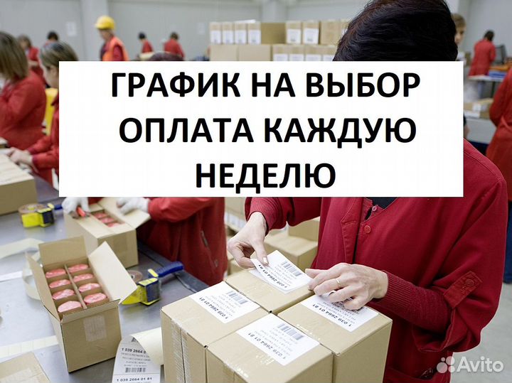 Фасовщики на подработку (каждую неделю платим)