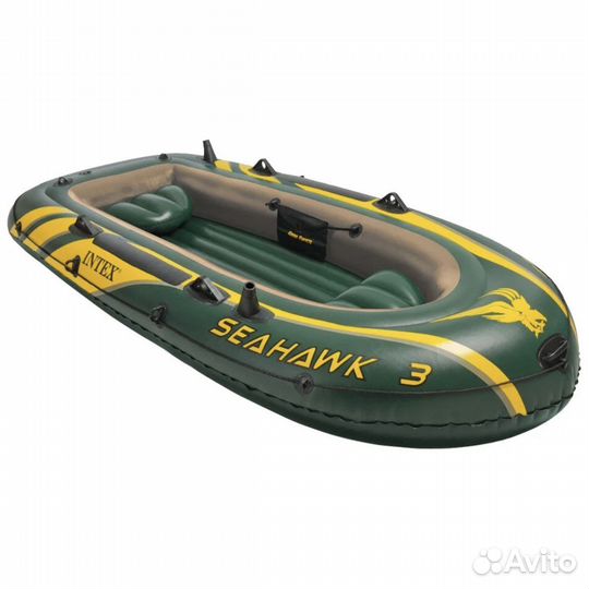 Надувная лодка intex seahawk 3
