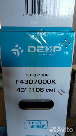 Телевизор dexp 43' на запчасти