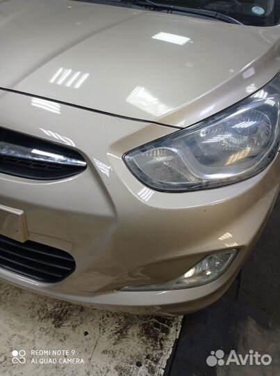 Бампер передний hyundai solaris(солярис 1) 10-14