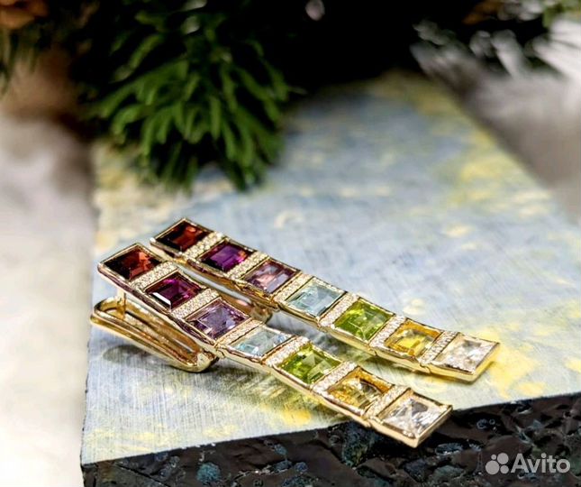 Золотые серьги 