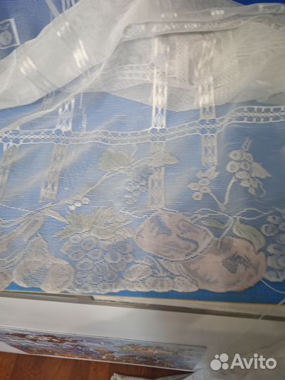 Шторы-тюль белая