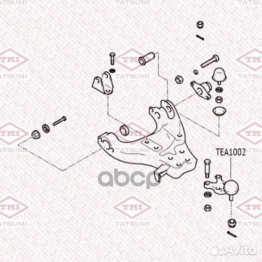 Опора шаровая нижняя L/R TEA1002 tatsumi