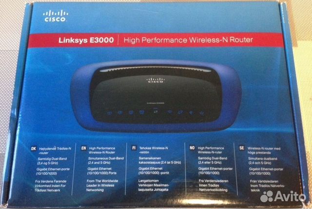 Роутер Cisco Linksys E3000 купить в Москве | Электроника | Авито