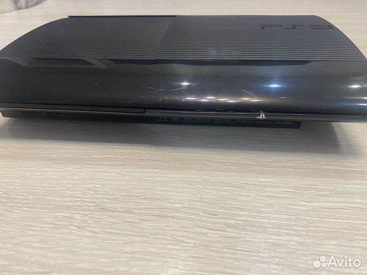 Sony PS3 super slim прошитая 90 игр, 5 джойстиков