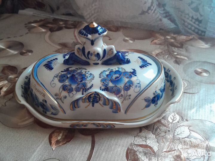 Гжель большая масленка