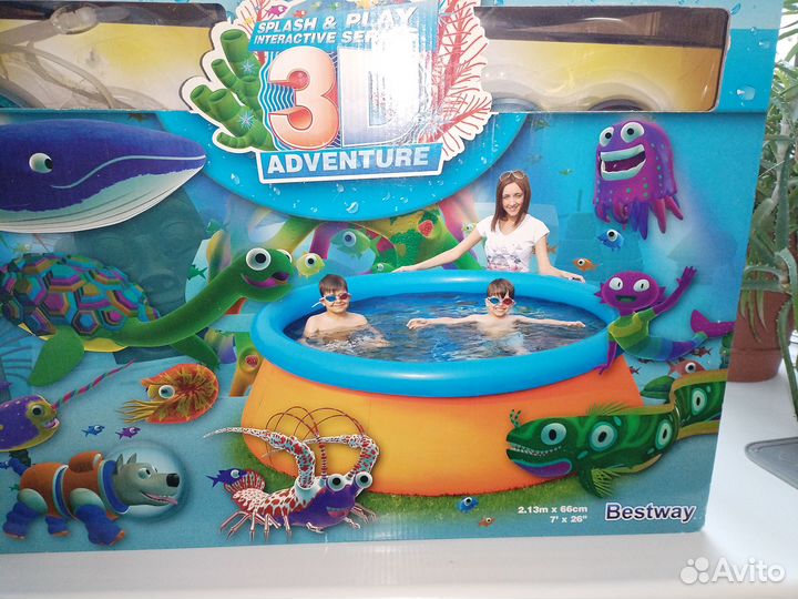 Бассейн bestway 3D 2,13м на 0,66м