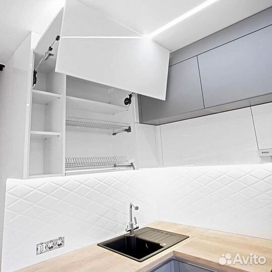 Угловая кухня с мдф фасадами