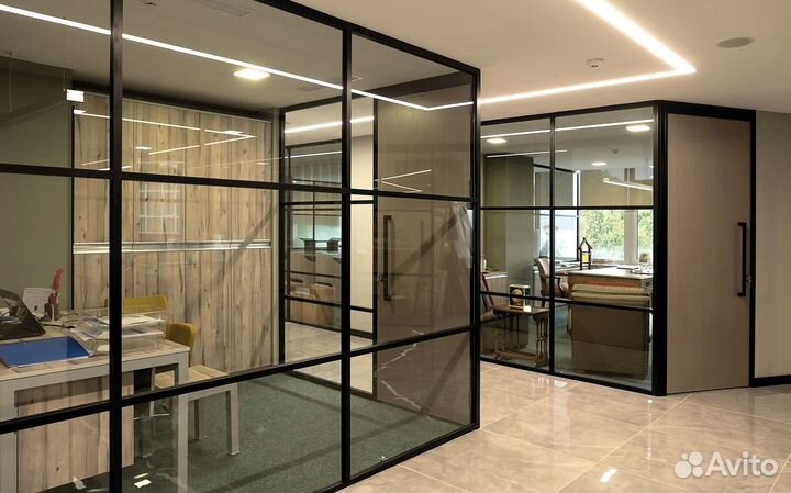 Межкомнатные перегородки из алюминия