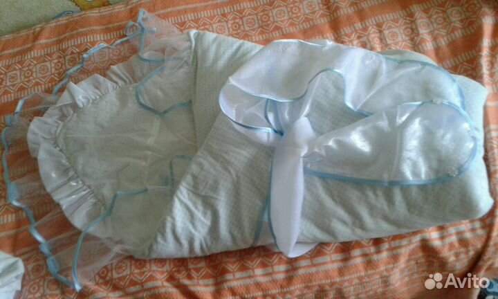 Зимний конверт на выписку