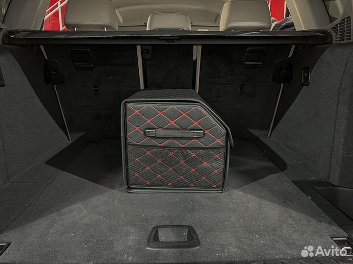 Органайзер M черный, красная строчка 2