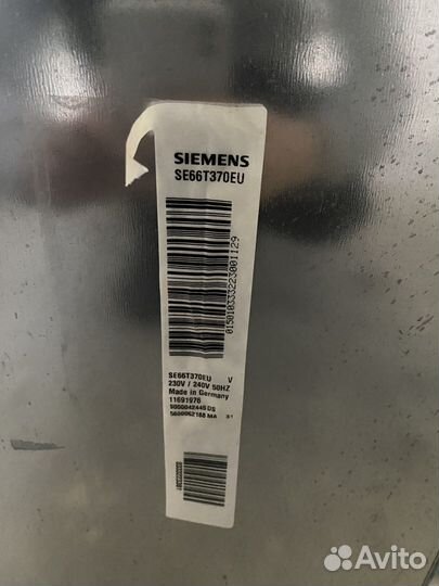 Посудомоечная машина Siemens se66t370eu разбор