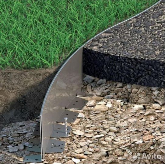 Металлический бордюр 1200*40*45*1,5